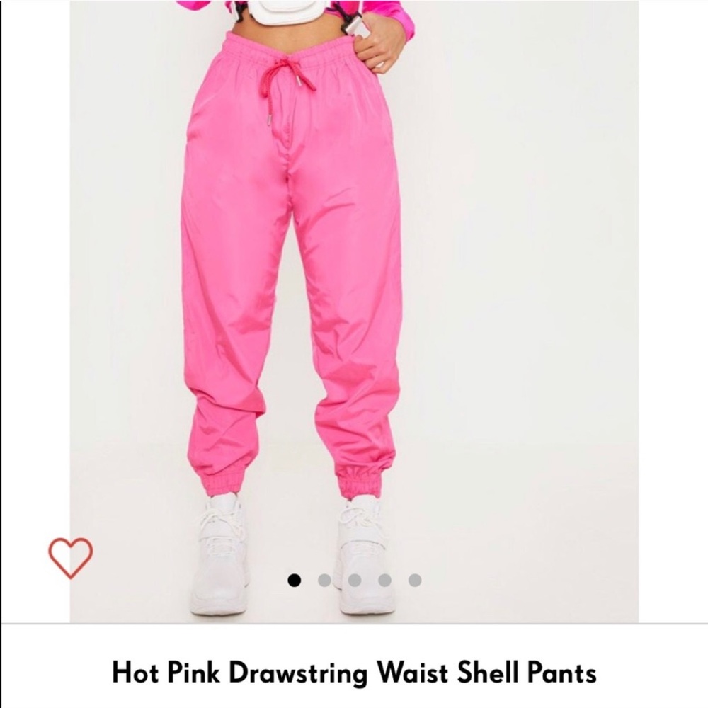 Pretty Little Thing Pink Shell Joggers